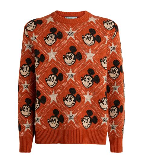 gucci mickey mouse sweater orange|gucci mickey mouse handbag.